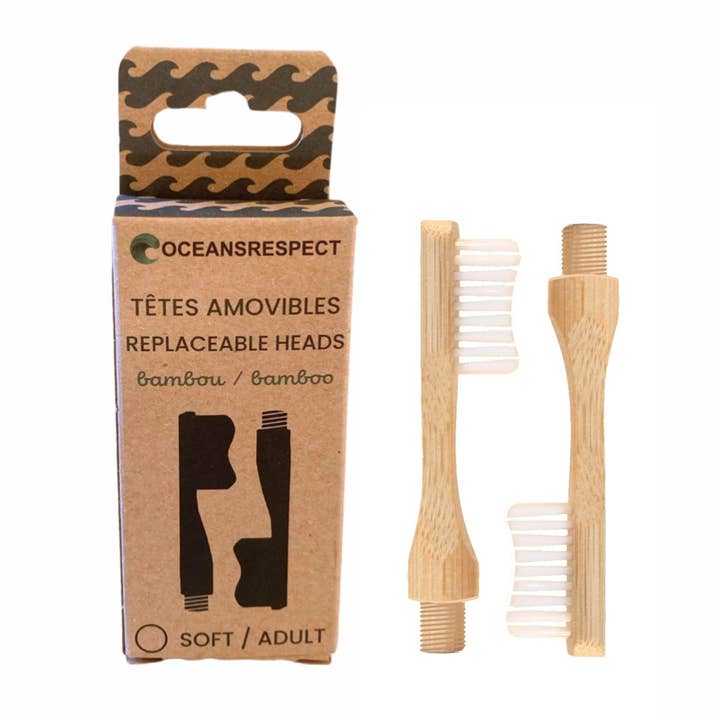 Set of 2 Interchangeable Heads - Adult - Soft for wholesale by Oceansrespect 🌊🌍🌱