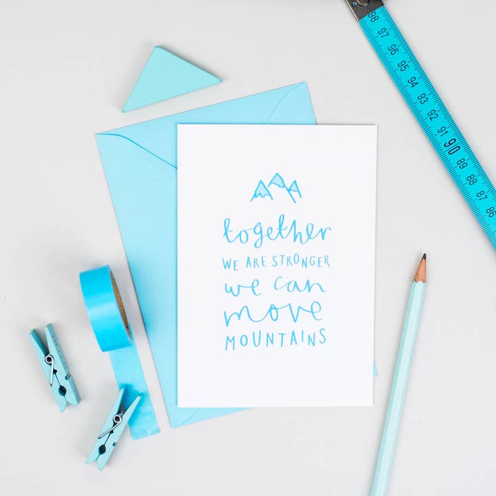 'Together We Are Stronger' Card for wholesale by Jane Katherine Houghton Designs