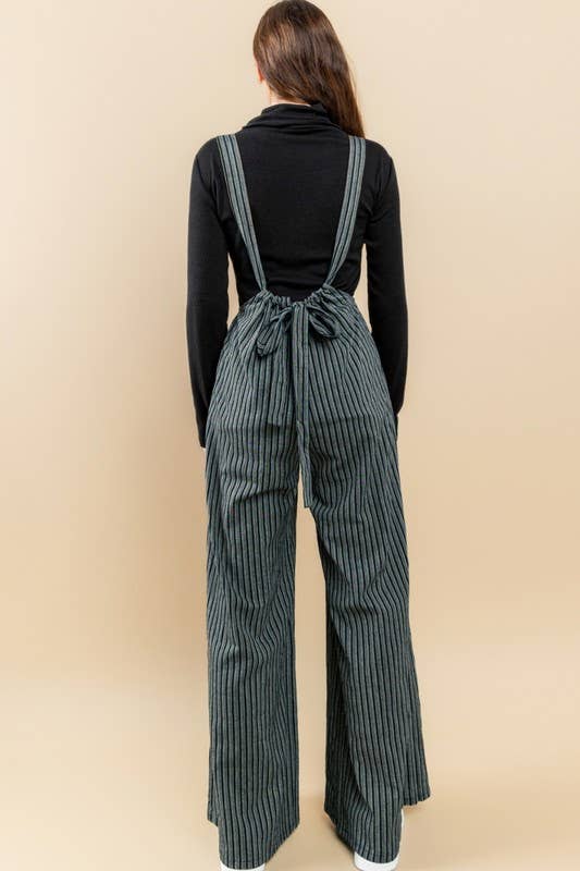 Oddi - Wholesale Jumpsuit - Women's - Wide Leg Stripe Suspender Jumpsuit15