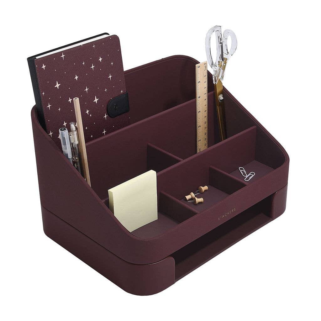 Stackers – wholesale Desk organiser – Desk Organiser Set - Garnet2