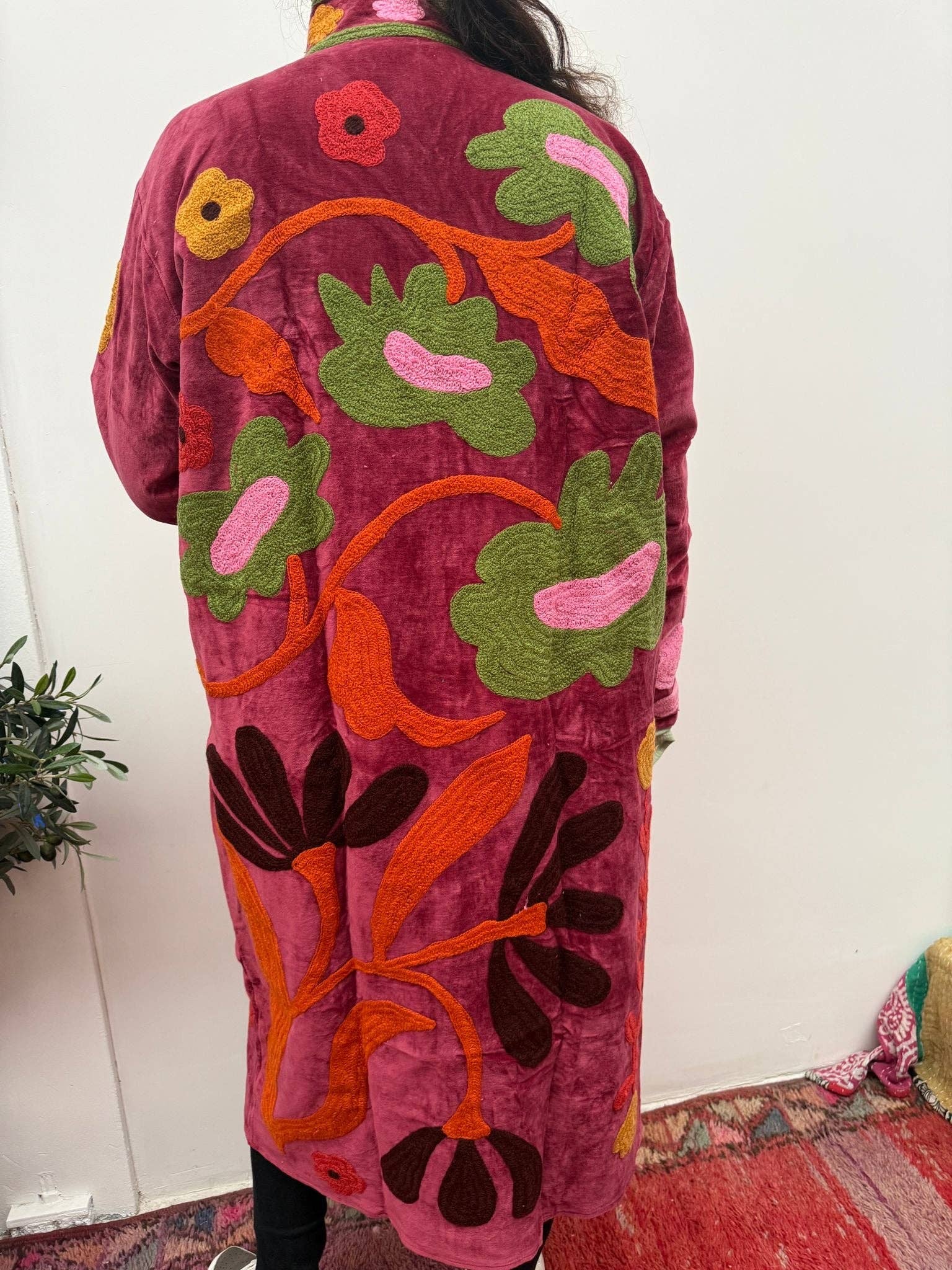 ToutVintage – Blusão - Mulher por atacado – Casaco Kimmie com bordado de veludo14