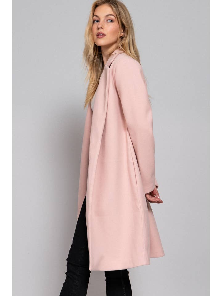 Active Basic | Active USA – wholesale Coat – Women’s – Long Sleeve Open Front Soft Felt Long Coat9