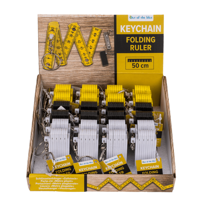 Out of the blue KG - Wholesale Keychain - Unisex - Keychain, Plastic Folding Ruler,1