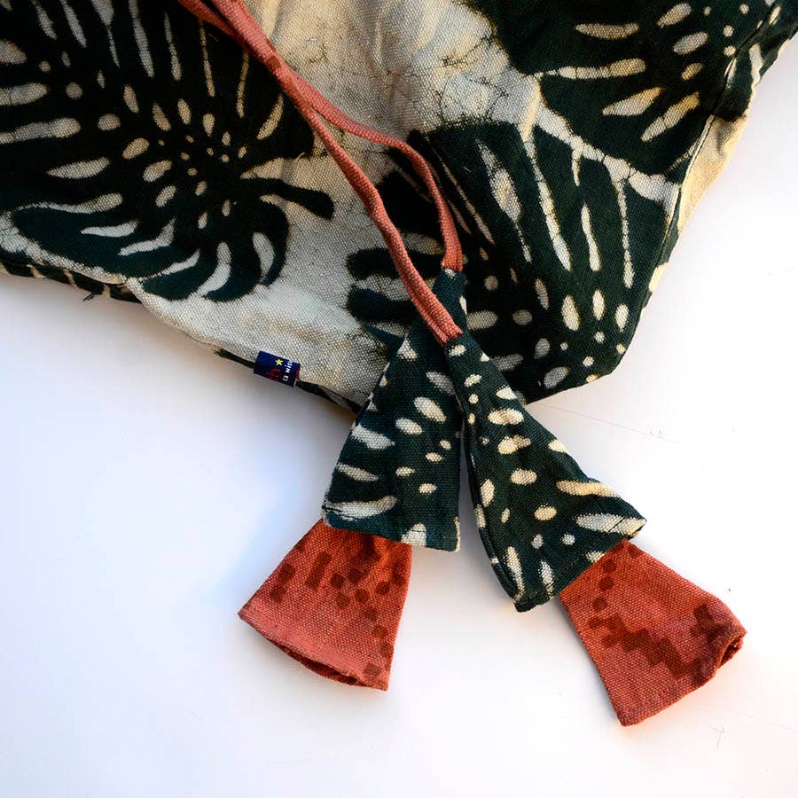 Ichcha – wholesale Grocery/shopping bag – Large Organic Cotton Blockprinted Bag - Jungle 2.03