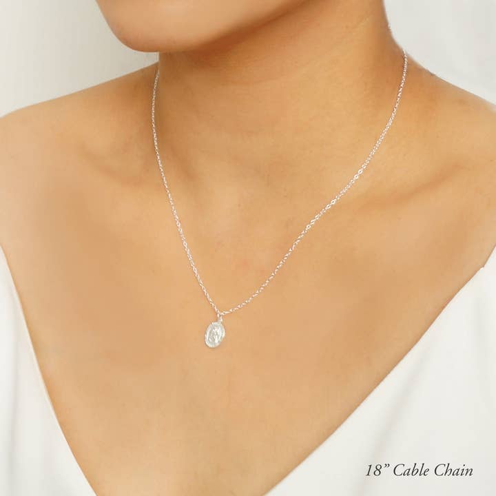 Hunter & Trove - Wholesale Pendant/Charm Necklace - St. Christopher Traveler's Protection Gold Coin Necklace5