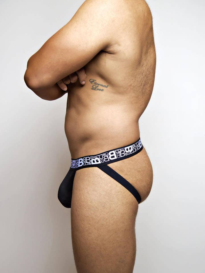 Black B Logo Jockstrap for wholesale on Faire