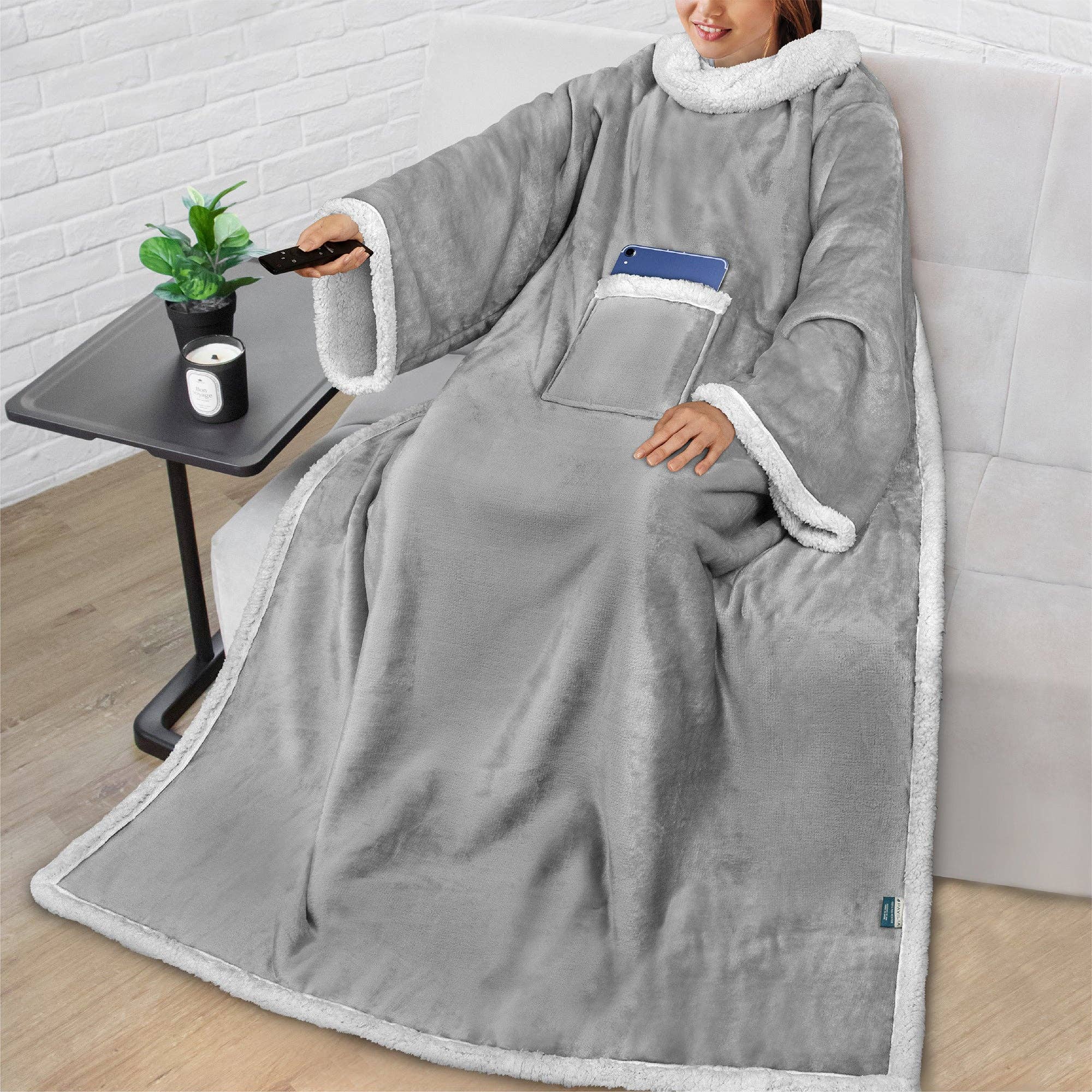 Pavilia - Vendita all'ingrosso Plaid - Coperta con maniche - Tasca applicata29