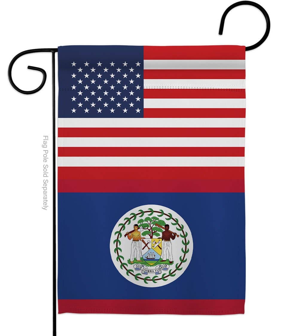 Two Group Flag Co - Wholesale Flag - Belize US Friendship Regional Nationality USA Decor Flag0