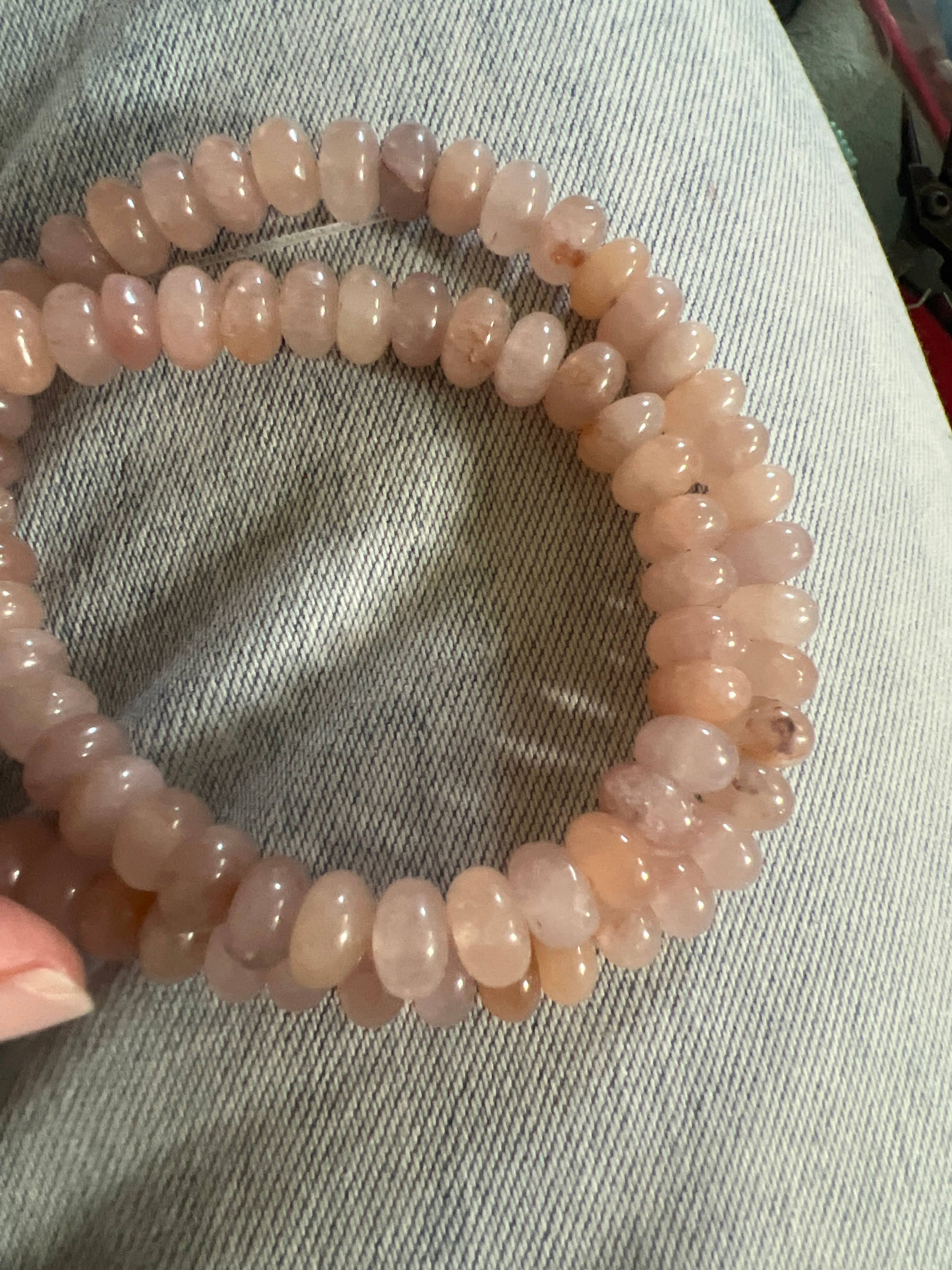 Sonya Renee Jewelry - Wholesale Beaded/Pearl Necklace - Lilly Gemstone Bead Necklace multi-color 8mm opals jade 16