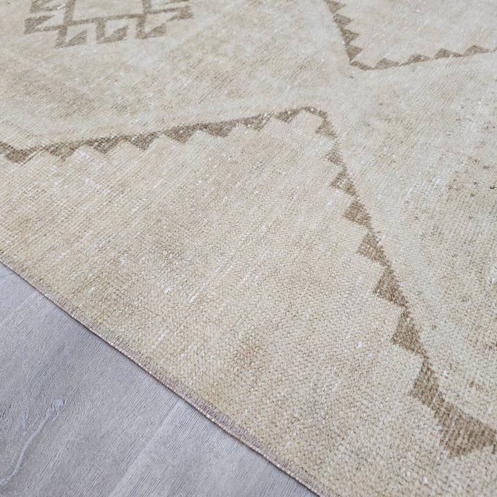 MesopotamiaRugs - Wholesale Runner rug - Vintage Turkish Oushak Runner: Hand Knotted Wool, Earth Tone (3.10x12.60 feet)4