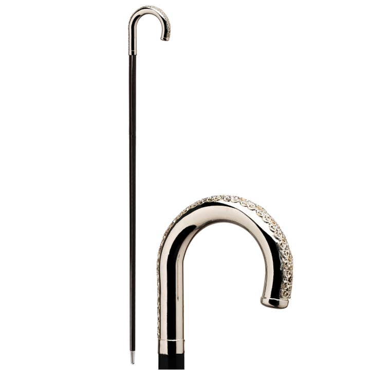 Crook Liberty Silver Stick for wholesale by Walking Sticks/Utile4