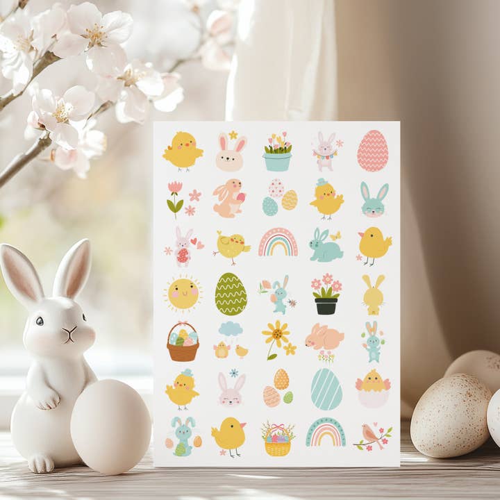 Sticker Sheet Easter for wholesale by Sticker Varia