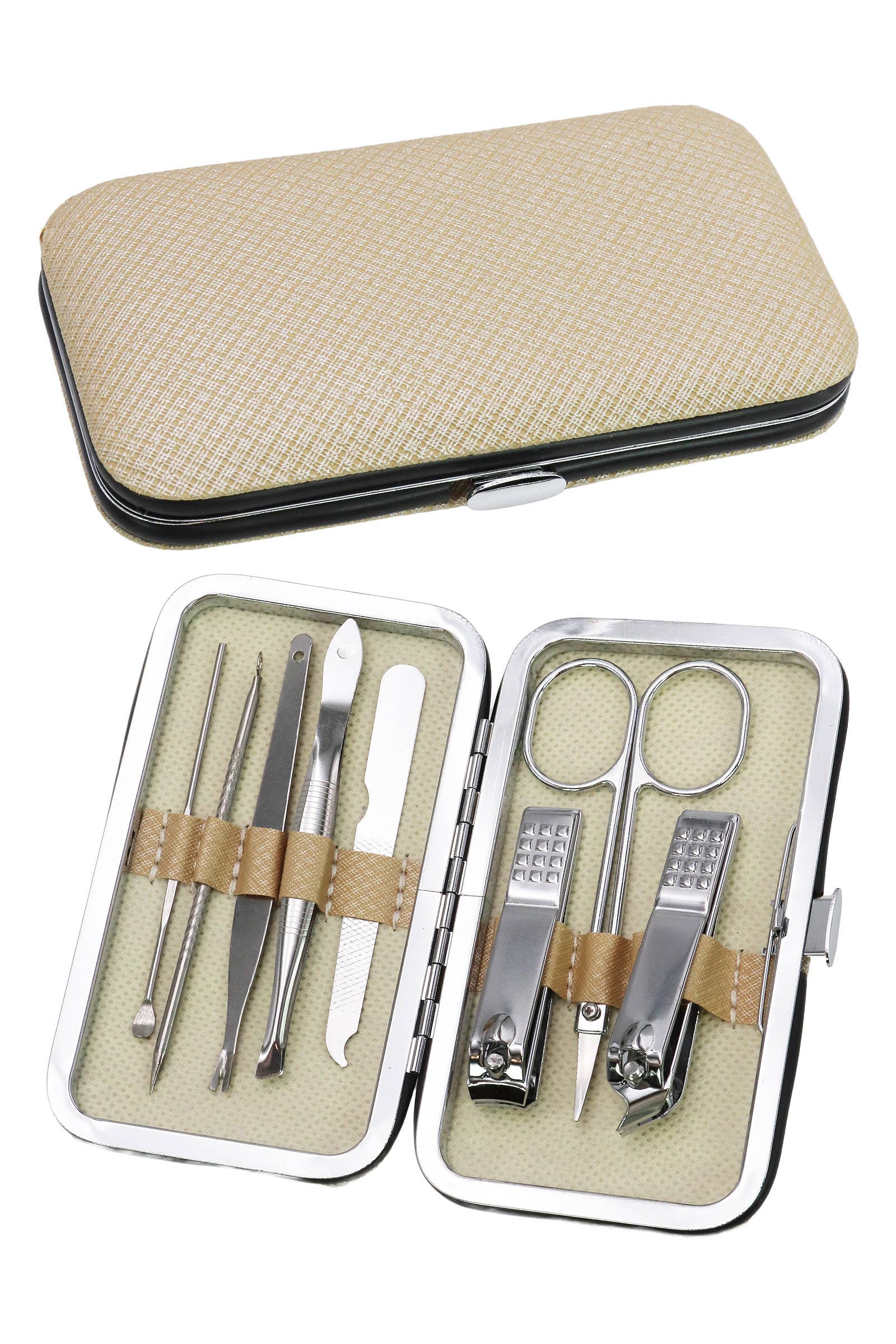 Cap Zone - Wholesale Nailcare Set - 8 Pcs Solid Stainless Steel Nailcare Kit Set13