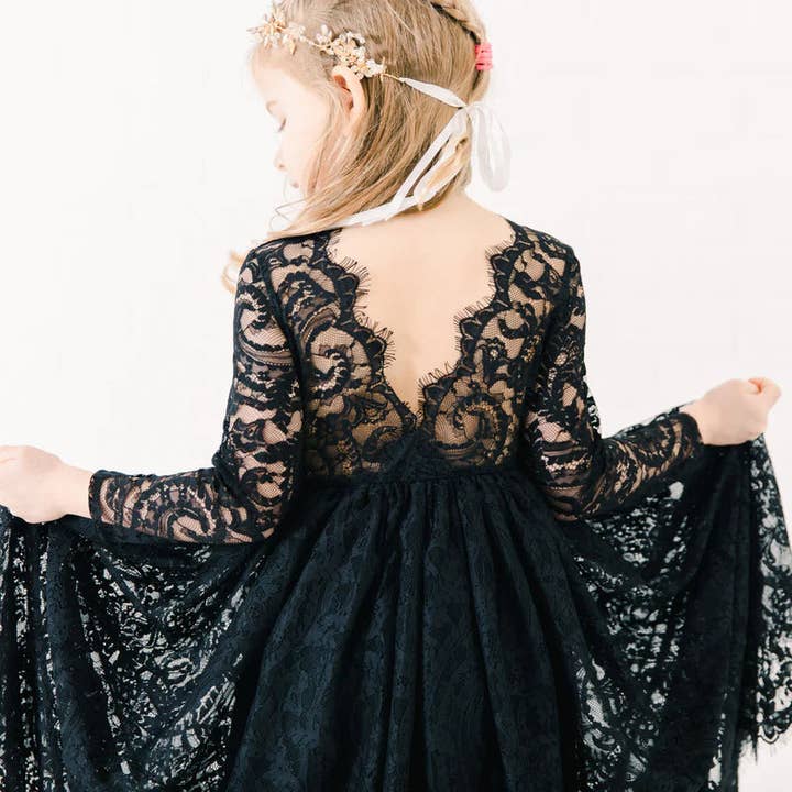 Das Paisley-Kleid - Schwarz für den Großhandel von Nicolette's Couture