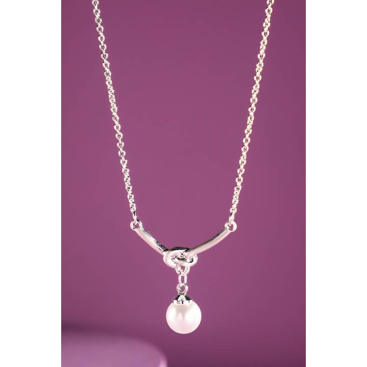 Urbanista - Wholesale Pendant/Charm Necklace - Knot & Pearl Drop Necklace1
