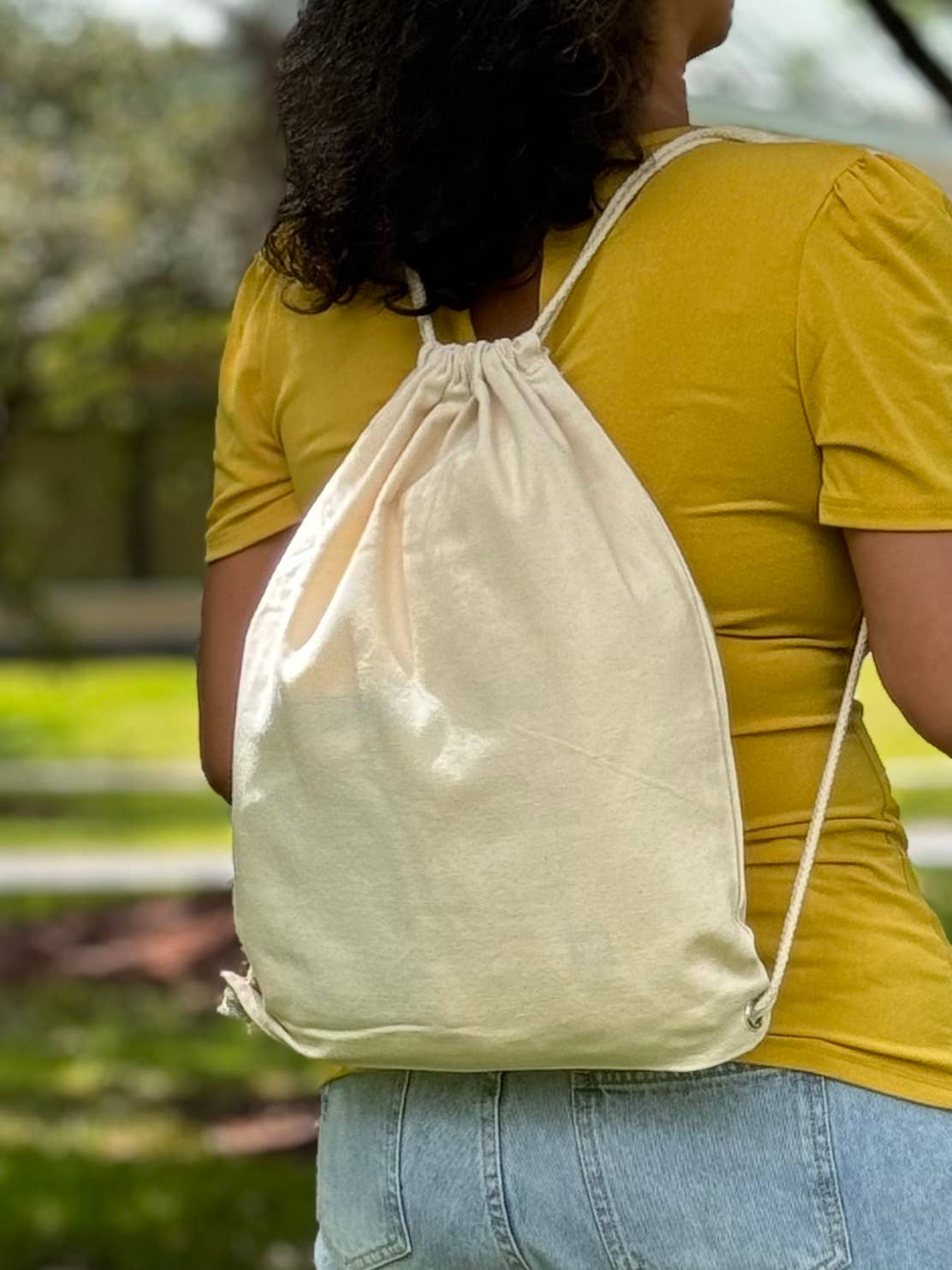 US Bags - Wholesale Drawstring Bag - Unisex - Branded Sport Canvas Drawstring Bag | Travel Gym Hike Cinch3