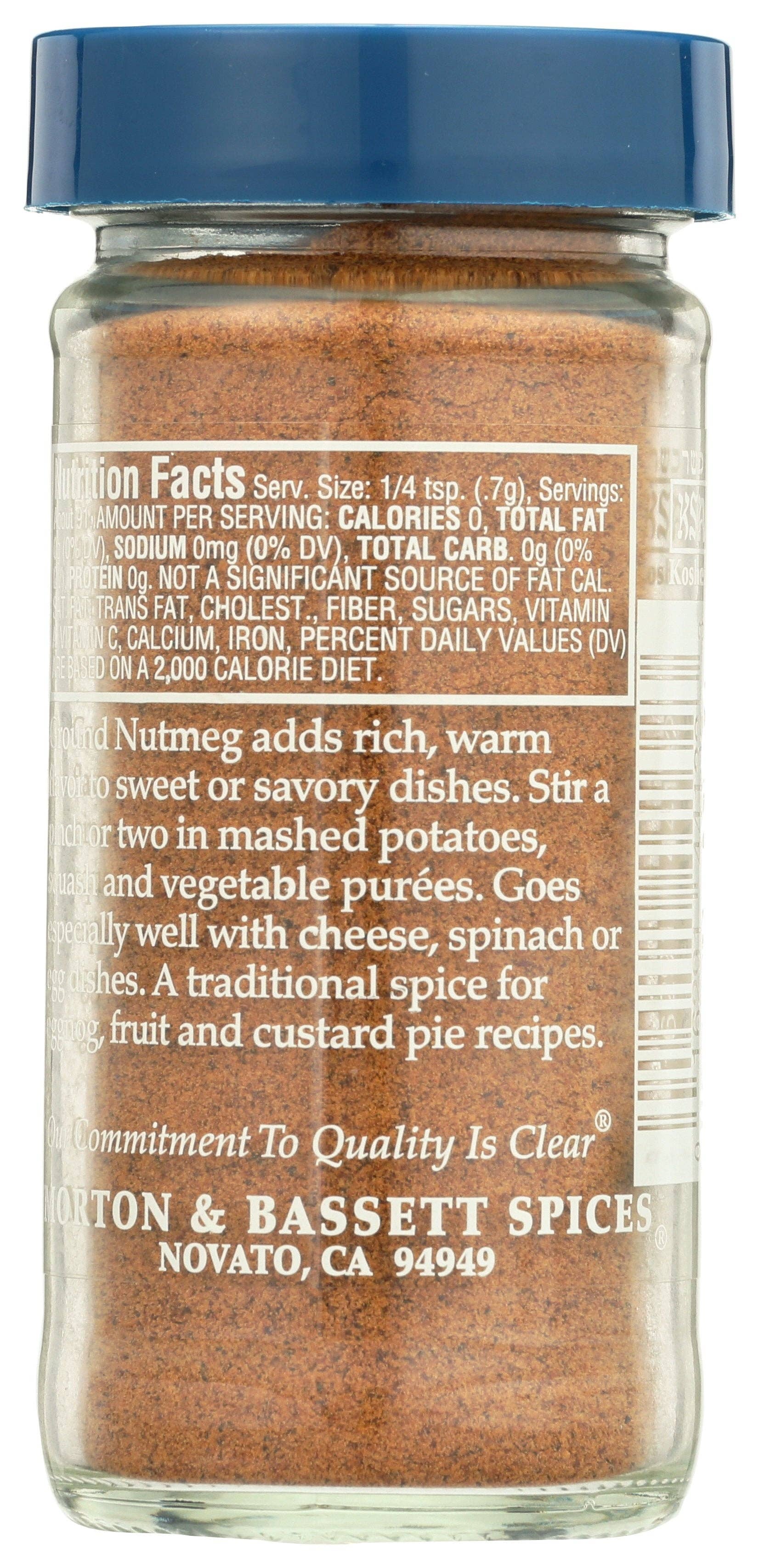 Everyday Supply Co - Wholesale Dried Spice - MORTON & BASSETT NUTMEG GROUND - Case of 31