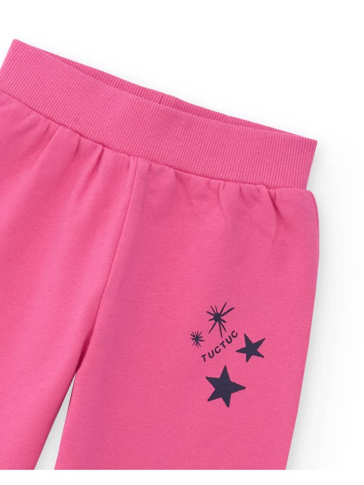 tuc tuc - Wholesale Lounge Set - Kids - Girl's set with space sweatshirt and pink pants3