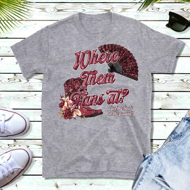 SONDO DESIGN LTD - Wholesale T-Shirt (Graphic) - Women's - Where Them Fans At? I Got My Boots On The Ground Shirt0