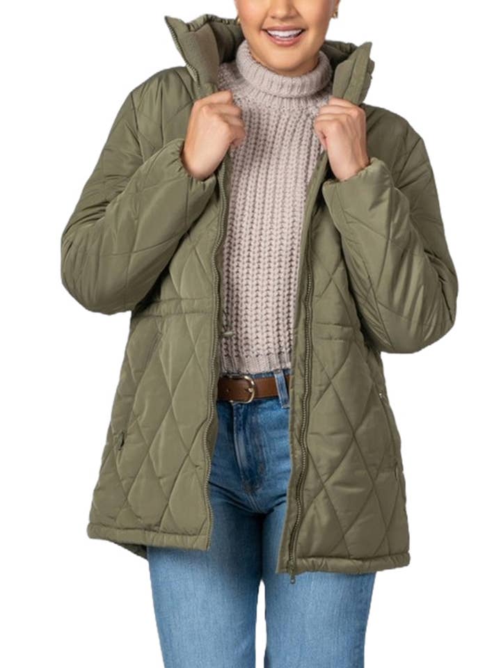 Vanilla Monkey - Wholesale Coat – Women’s - Junior Long Quilted Poly Anorak Coat