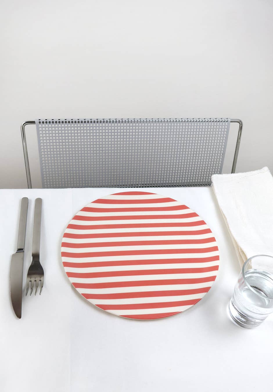 Xenia Taler - Wholesale Dinner Plate - Red Stripe Dinner Plate - Set of 4 1