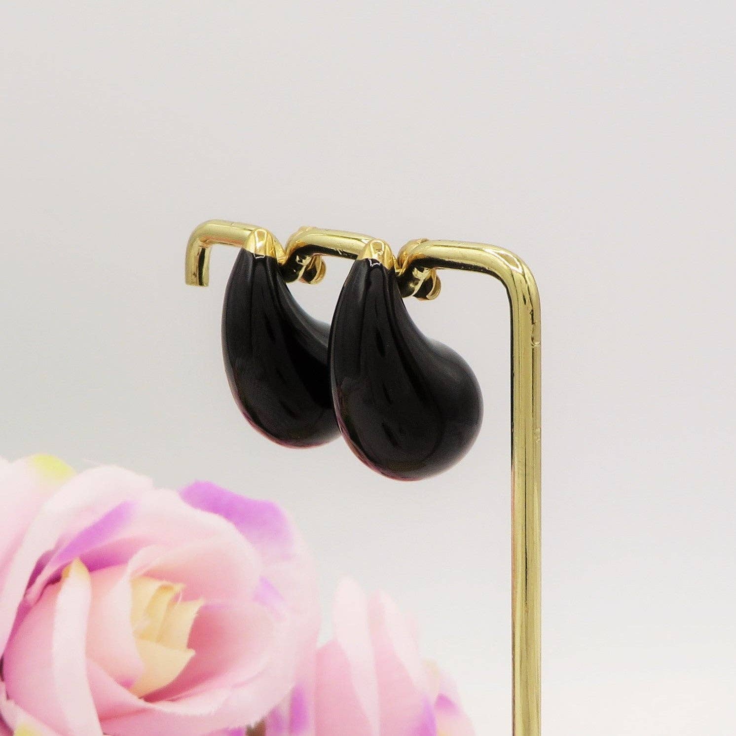 Daemon srls - Wholesale Dangle Earrings - DROP COLOURS - ACCIAIO INOSSIDABILE ~ Paio Orecchini goccia bombe' smaltati5