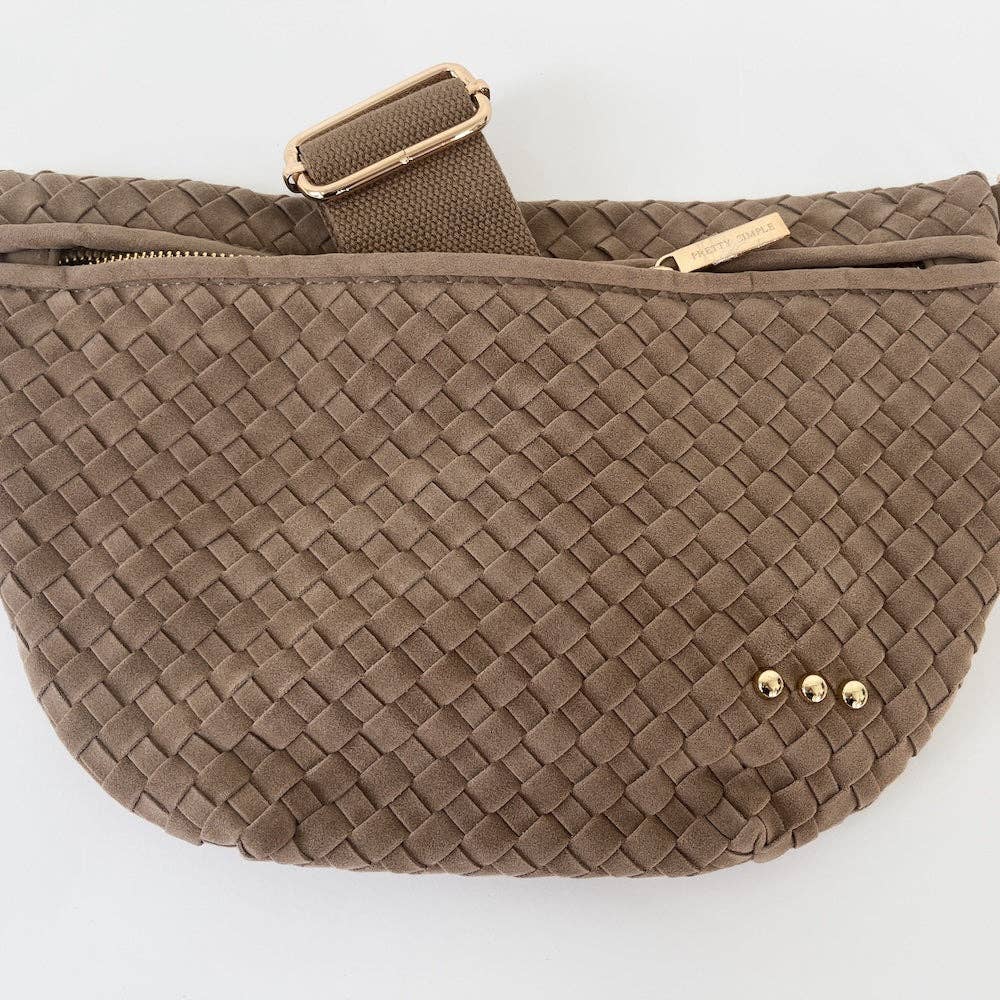 Pretty Simple - Wholesale Belt bag – Women’s - Suede Westlyn Woven Bum Bag14
