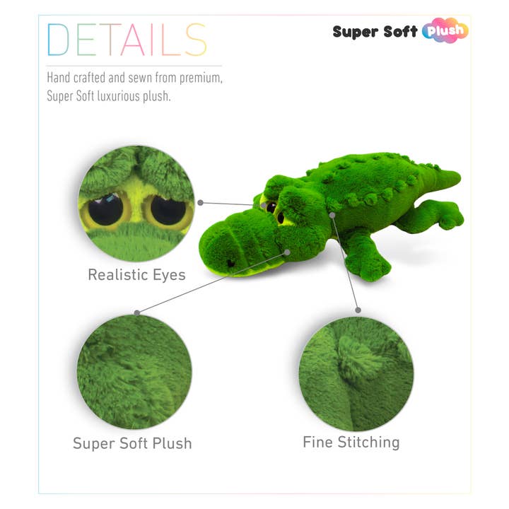 Cota Global - Wholesale Stuffed/Plush Toy - Kids & Baby - Stylish Plush Pillow - Xl Alligator1
