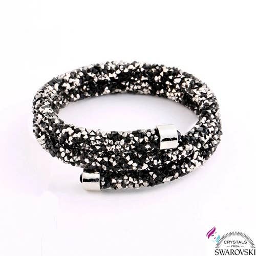 Black Original Crystaldust Bangle Bracelet for wholesale by HTB