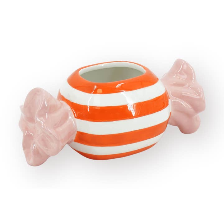 Pot - Flowerpot - Toffee Candy - Orange/Pink - 17x8x8cm for wholesale by Housevitamin bv