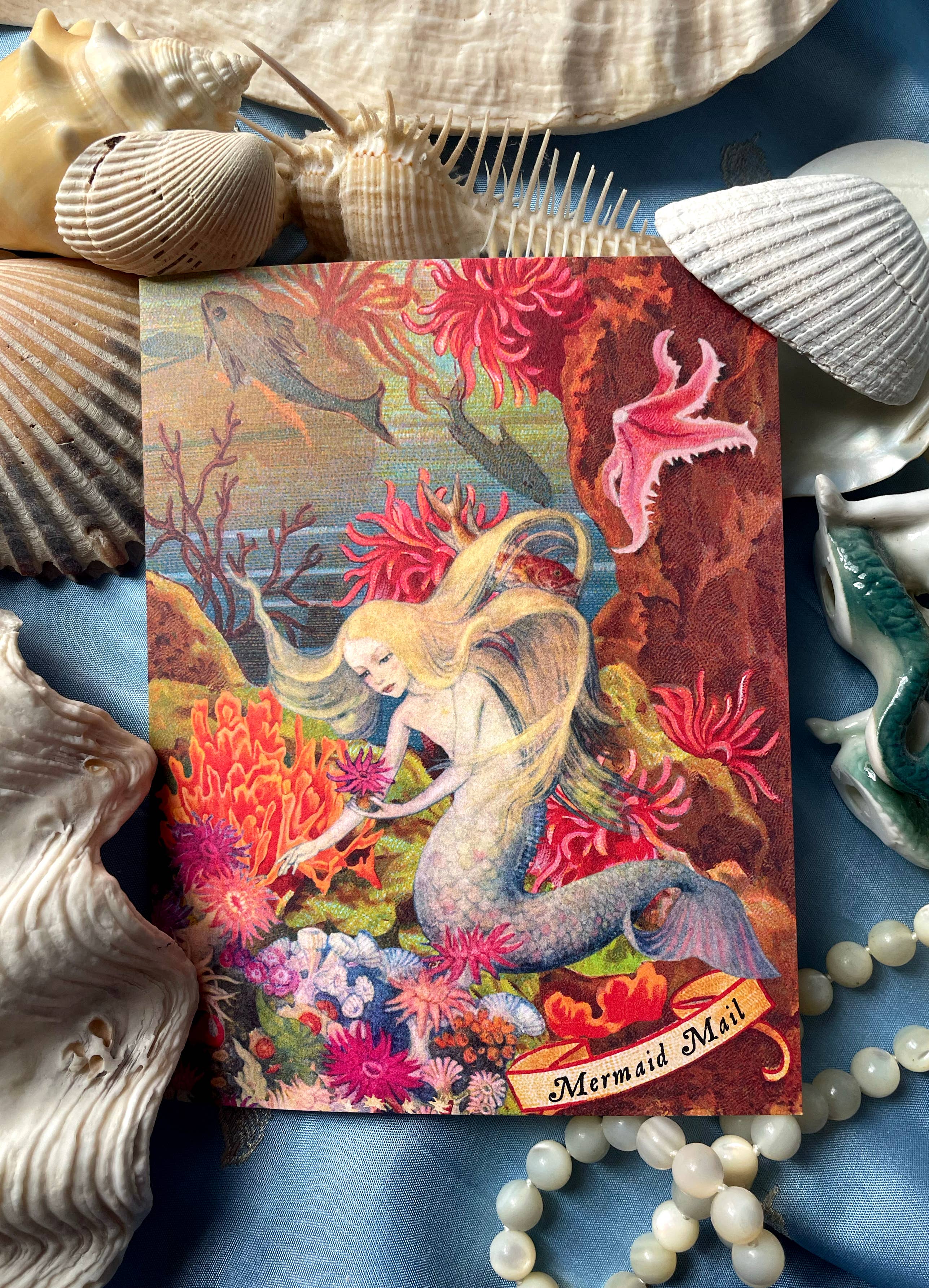 Ivory Tower Studios - Wholesale Everyday Greeting Card - Deep Sea Mermaid Mail Anytime Card1