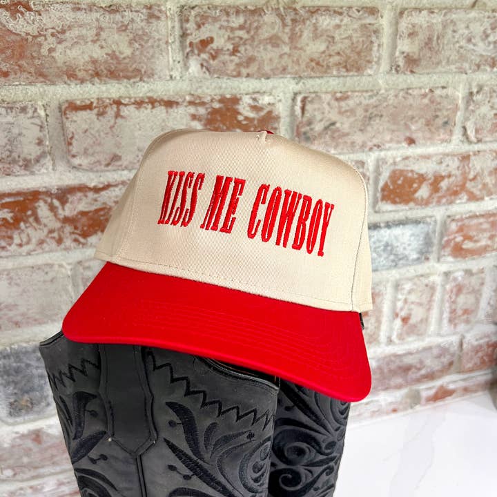 Ruby Moon - Wholesale Trucker Hat - Women's - Kiss Me Cowboy- Valentines Day Hat1