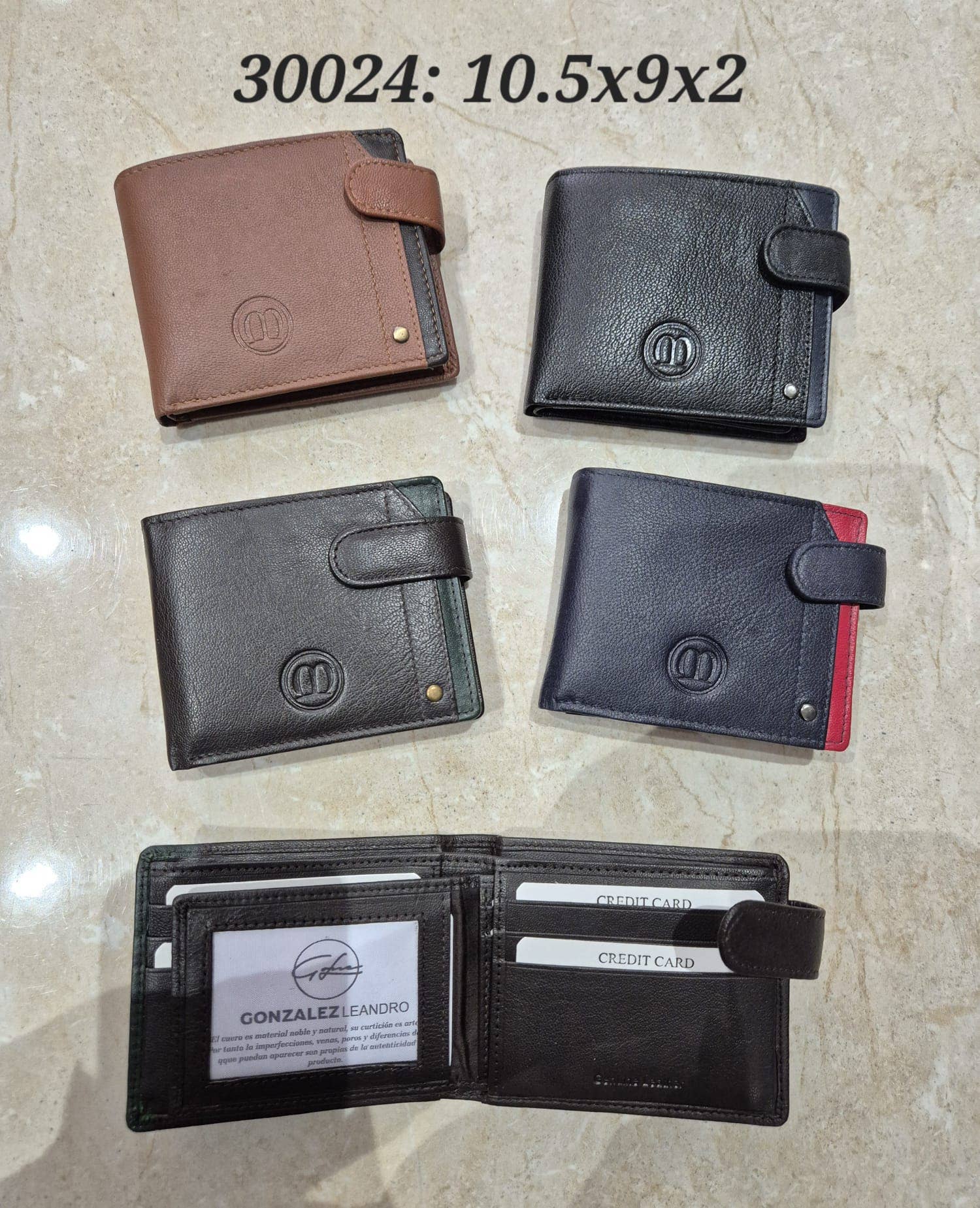 MIA LAROUGE - Wholesale Wallet - Men's - LEATHER WALLETS, MEN.