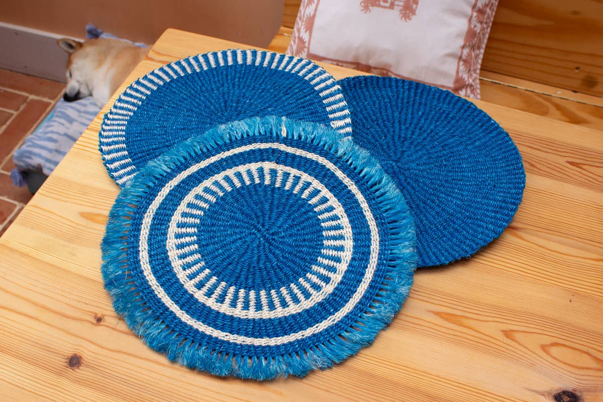 AARVEN – wholesale Placemat – Handwoven Sisal Circle Table mat/Placemat 13