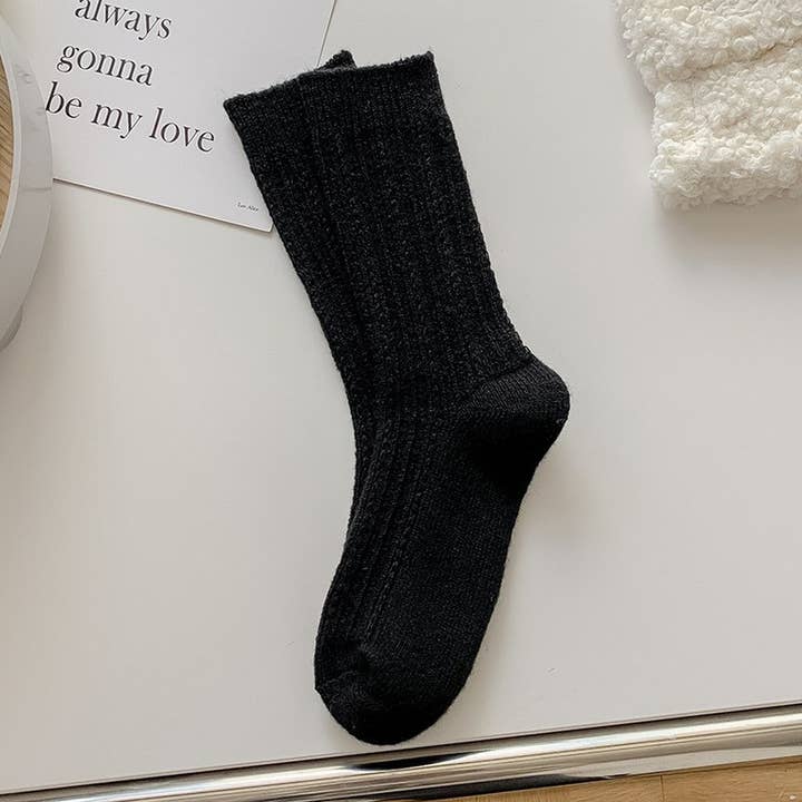 ACCITY - Wholesale Socks - Women's - SIMPLE AND VERSATILE FASHIONABLE MID-CALF SOCKS_CWMS1069