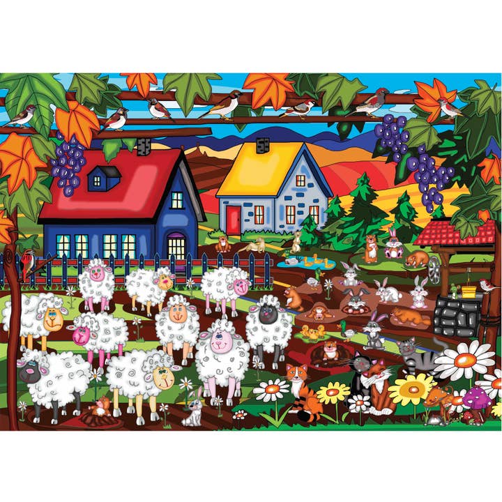 Quebra-cabeça do rato verde 1000pcs por atacado de JaCaRou Puzzles Inc.