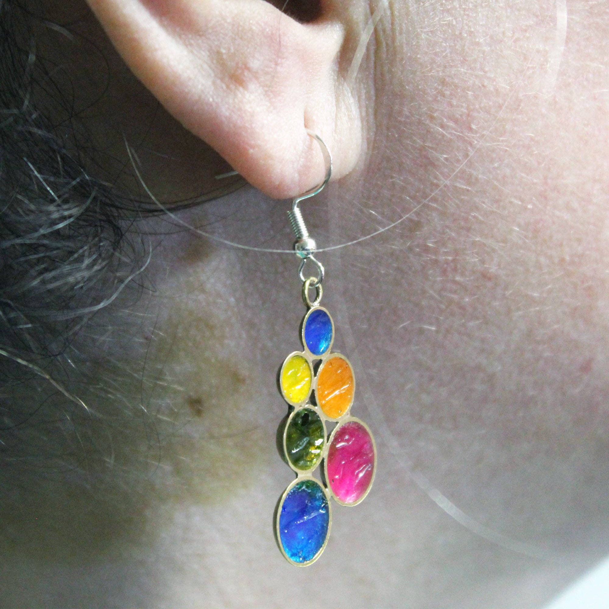 Plataica - Wholesale Dangle Earrings - Brass and 925 silver "Candy" earrings8