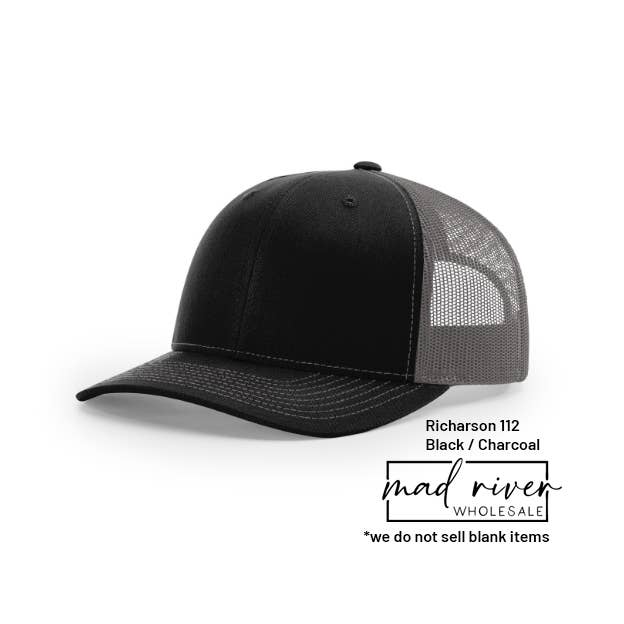 Mad River - Wholesale Trucker Hat - Unisex - State Silhouette Your State on Richardson 112 Trucker Hat