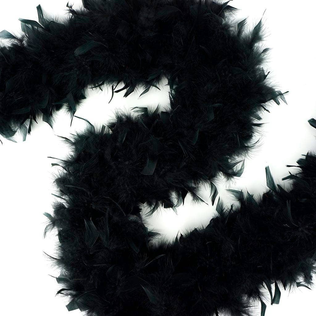 Zucker Feather Products - Wholesale Feathers - Chandelle Feather Boa - Heavyweight - Black0
