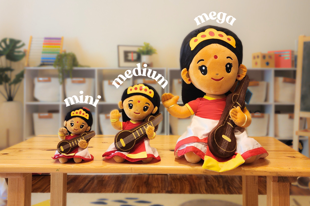 Modi Toys - Wholesale Stuffed/Plush Toy - Kids & Baby - Saraswati Devi (Mega 22") Plush Toy1