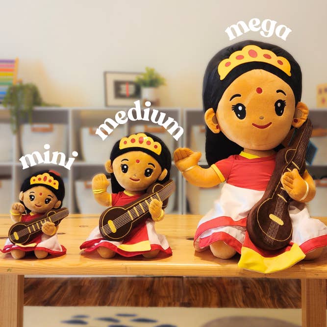 Modi Toys - Wholesale Stuffed/Plush Toy - Kids & Baby - Saraswati Devi (Mega 22") Plush Toy1