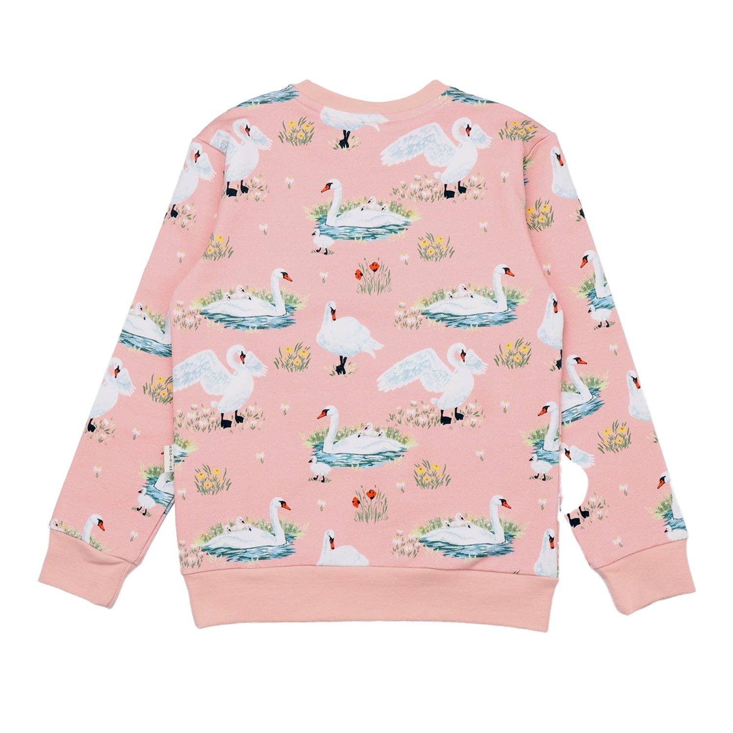walkiddy – Engroshandel Sweatshirt - Børn – Swans in Spring-sweatshirt2