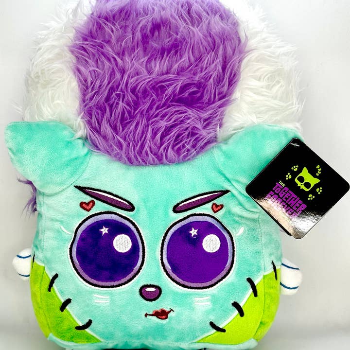 Squaredy Cats - Wholesale Throw/Decorative Pillow - Monster & Bride of Frankenstein Pillow Plushies1