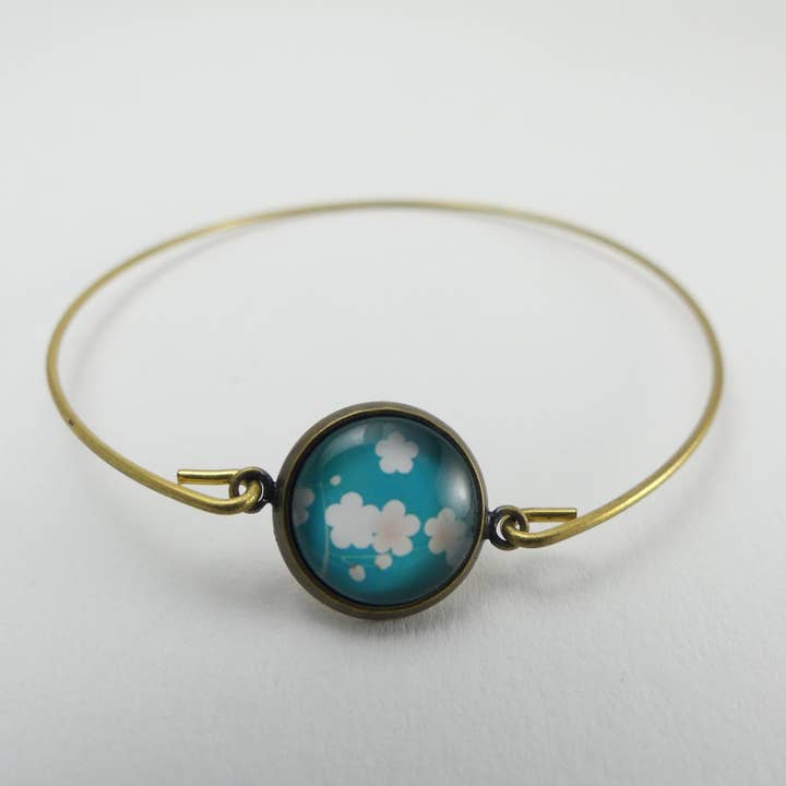 Water Lily Bronze Bracelet for wholesale by YuuBiJou