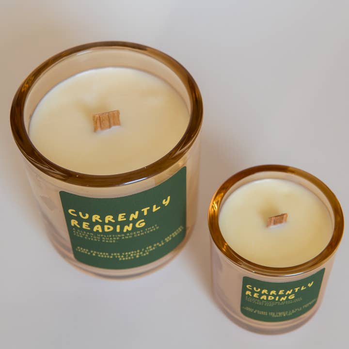 Pages and Ink - Wholesale Jar/filled candle - Currently Reading: Lemon & Green Tea Candle10
