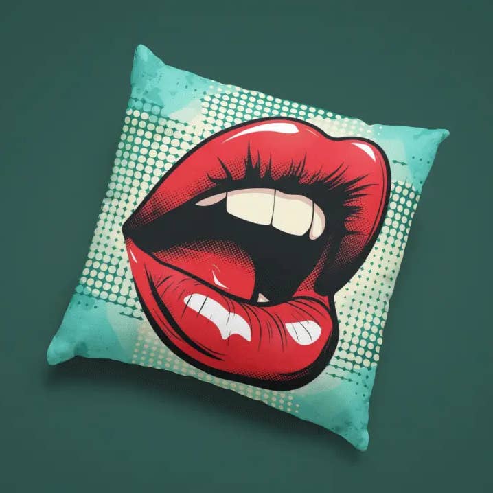 Cuscino Pop Art con design fumettistico vibrante per la vendita all'ingrosso da parte di reetro