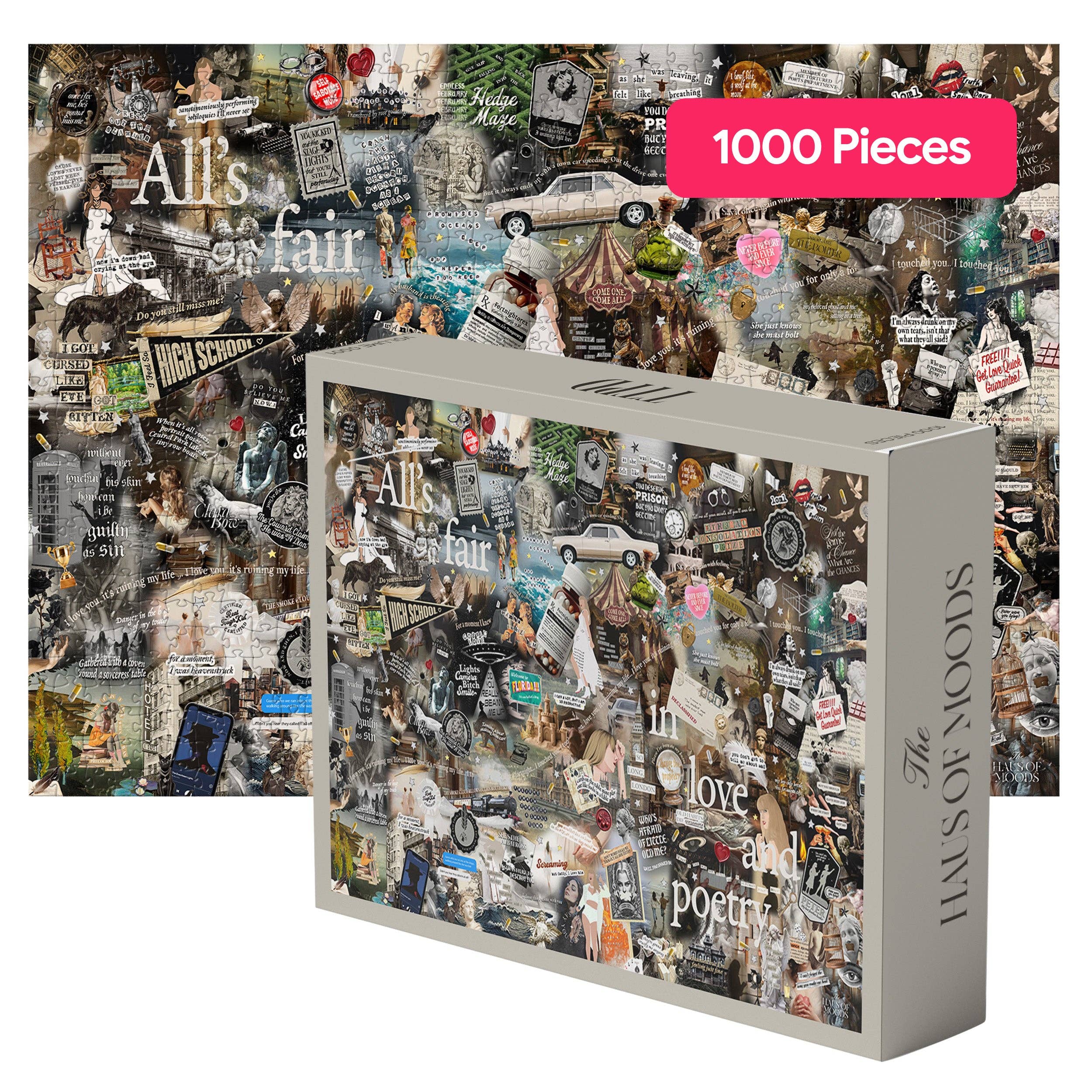 Haus of Moods - Wholesale Puzzle - Adult - Tortured Poets Era Lyrics & Easter Eggs Puzzle©0