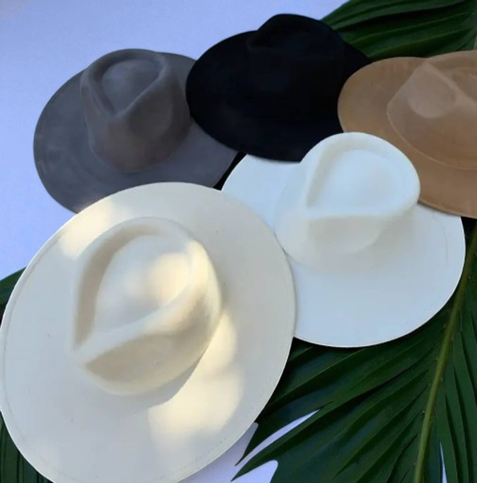 Bella Betty - Wholesale Fedora - Unisex - Vegan Suede Wide Brim Rancher Hat 18