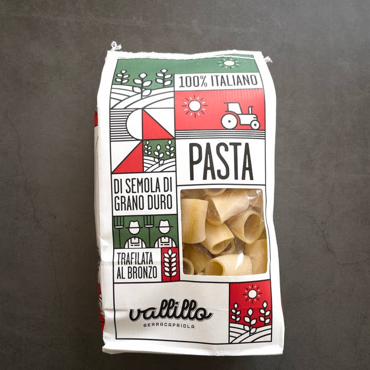 Vallillo - Wholesale Pasta - Mezzi Paccheri - 100% Italian Artisan Pasta3