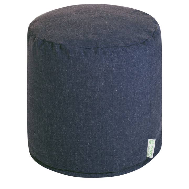 Pouf Majestic Home Goods Navy Wales pour la vente par Majestic Home Goods